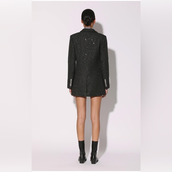 NWOT Walter Baker Trishelle, Sparkle Stripe Tweed Blazer Size X-Small - Picture 4 of 10